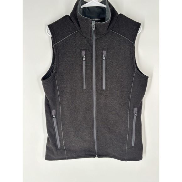 KÜHL Other - Kuhl Mens Interceptr Vest Sz M Black Fleece Full Zip Outdoor Hiking Gorp Layer